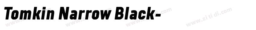 Tomkin Narrow Black字体转换